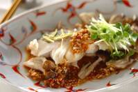 蒸し魚の薬味ソース