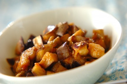 ナスのクミンオイル炒め