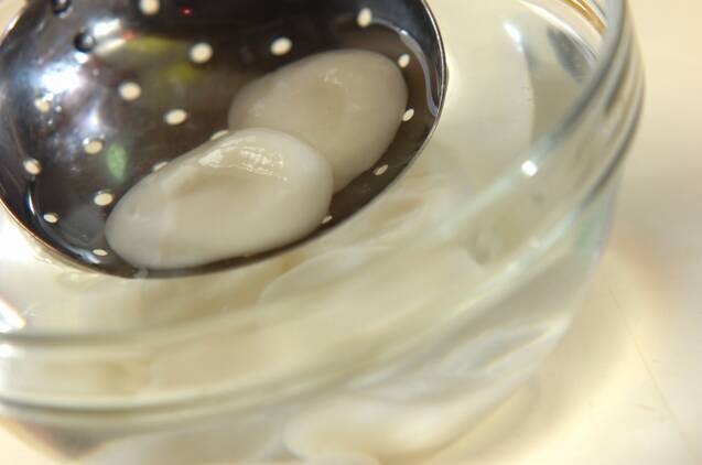 抹茶白玉アイス添えの作り方の手順3