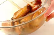鶏手羽中の甘辛揚げの作り方2