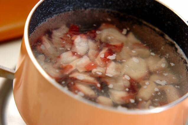 タコとジャガイモのマリネの作り方の手順3
