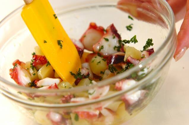 タコとジャガイモのマリネの作り方の手順4