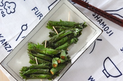 クルミ入りしそ巻き