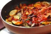 夏野菜のトマトソーススパゲティーの作り方3