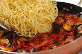 夏野菜のトマトソーススパゲティーの作り方6