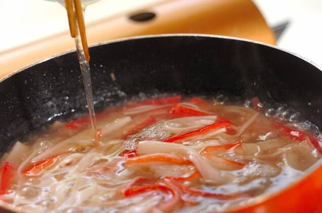 ブロッコリーのカニあんかけの作り方の手順4