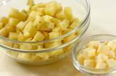 王道ポテトサラダ バジル風味にアレンジの下準備1
