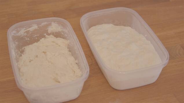 パン入門！どでかパン生地で作るフォカッチャ・ピザの作り方の手順2