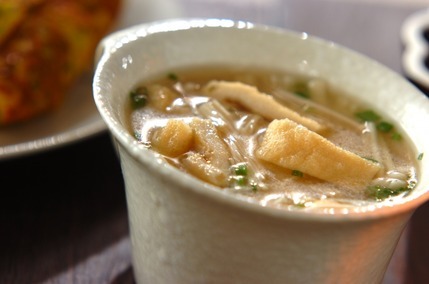 キノコとネギのみそ汁