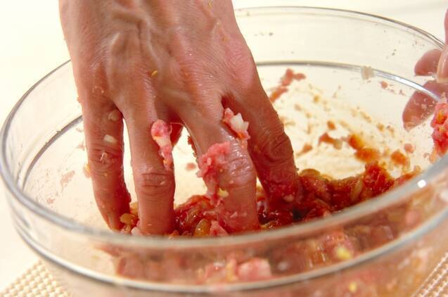 白菜ギョーザの作り方の手順4