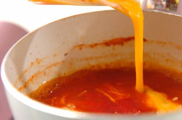 トマト入り中華スープの作り方の手順3