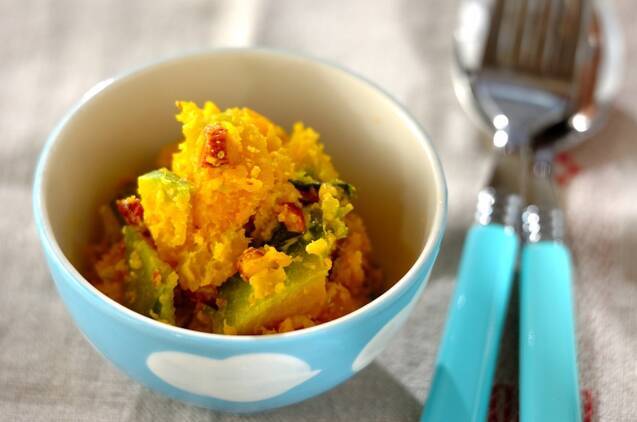 レンジカボチャのサラダ