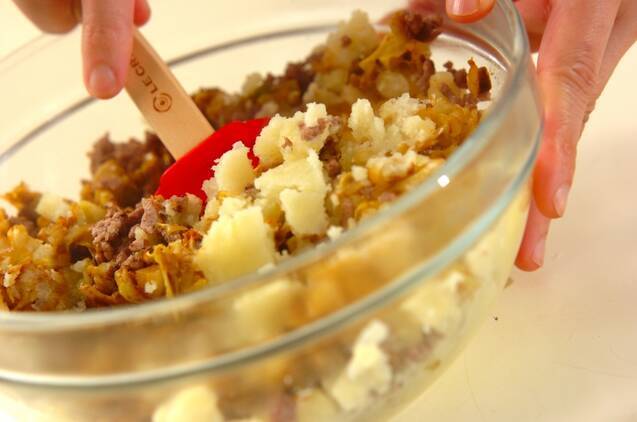 春キャベツのカレー風味コロッケの作り方の手順5