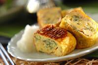 シラス干しとミツバ入りだし巻き卵