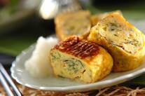 シラス干しとミツバ入りだし巻き卵