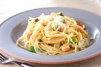 サーモンクリームパスタ