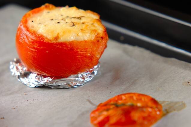 トマトチーズ焼きの作り方の手順3