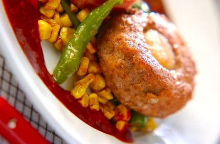 ホタテ入りハンバーグ