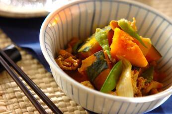 豚肉とカボチャの煮物