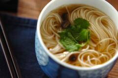 温かい ひやむぎのお吸い物 何度でも食べたくなる