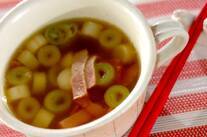 白ネギのスープ