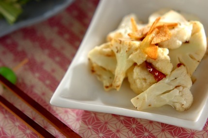 カリフラワーのペペロンチーノ