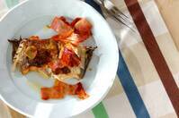 カレイのガーリックベーコンソテー