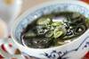 ホウレン草とネギの中華スープの作り方の手順