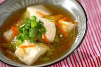 崩し豆腐の野菜あん