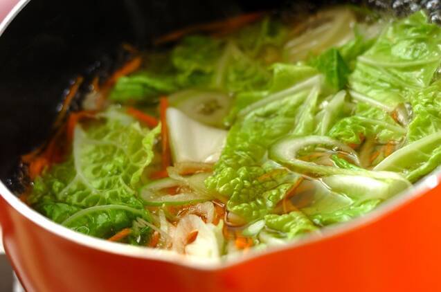 崩し豆腐の野菜あんの作り方の手順3