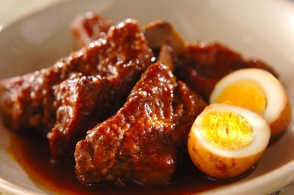 スペアリブのウスターソース煮