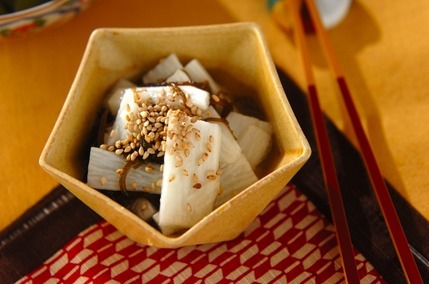 長芋ともずくの和え物