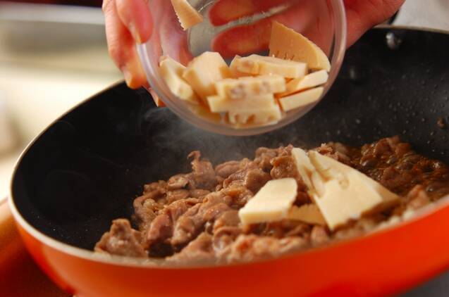 スナップエンドウと豚肉のオイスター炒めの作り方の手順6