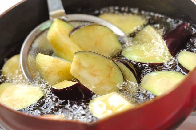 揚げナスのゴマだれがけの作り方の手順2