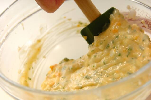 アジのフライ　ライム・マヨネーズの作り方の手順4