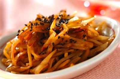 簡単ヘルシー 菊芋のキンピラ 副菜 レシピ 作り方 E レシピ 料理のプロが作る簡単レシピ