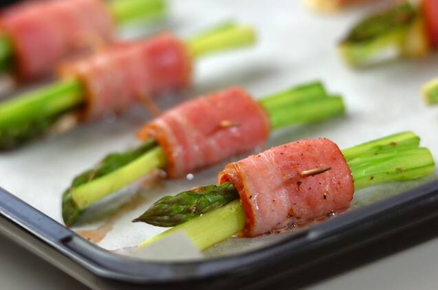 ベーコンのアスパラ巻きの作り方の手順7