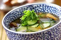 キュウリの冷やし汁