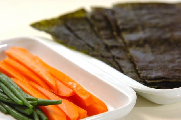 ささ身ののり巻き焼きの作り方の手順2