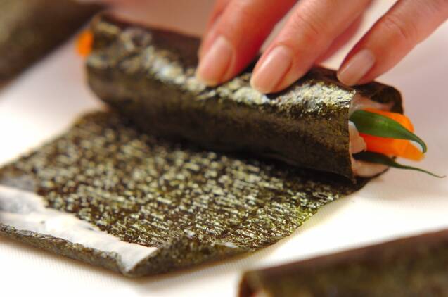 ささ身ののり巻き焼きの作り方の手順3