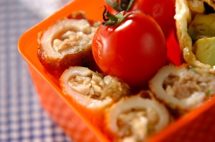 シューマイ入りちくわの磯辺揚げ