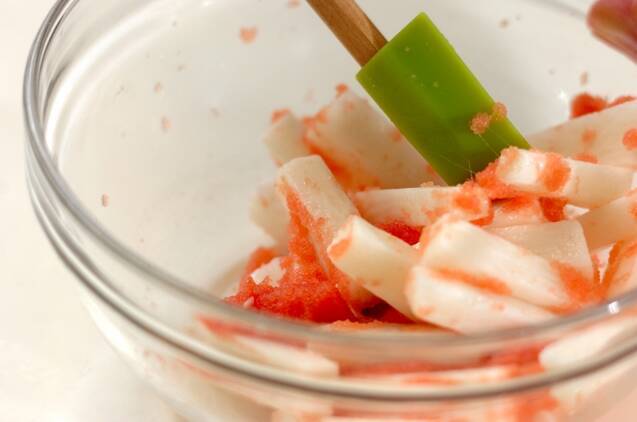 長芋のタラコ和えの作り方の手順2