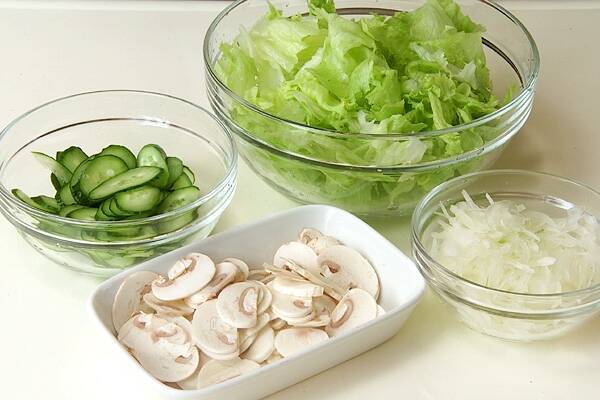 マッシュルームサラダの作り方の手順2