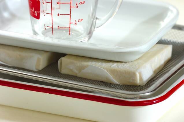 豆腐ステーキシャキシャキ野菜あんかけの献立の作り方の手順1