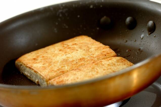 豆腐ステーキシャキシャキ野菜あんかけの献立の作り方の手順5