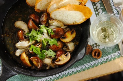 カキのアヒージョ