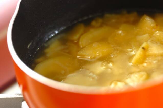 サツマイモの冷製スープの作り方の手順3