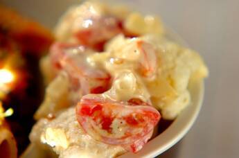 カリフラワーのカレーマヨサラダ