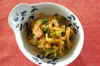 ゴマたっぷりセロリのきんぴら