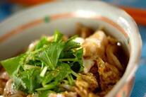 豚バラ肉の柳川風